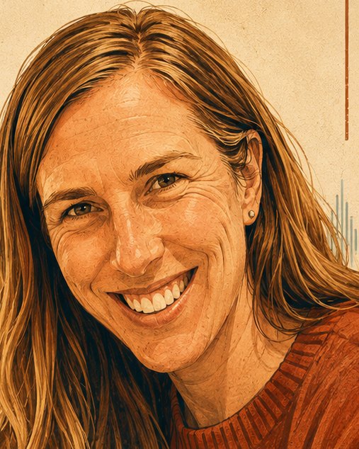 Illustrated portrait of Megan